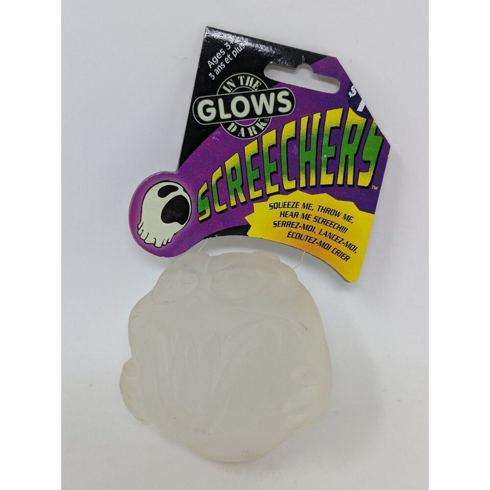 Scary Glow in the Dark Screechers Halloween Monster Ball Sound Maker VTG